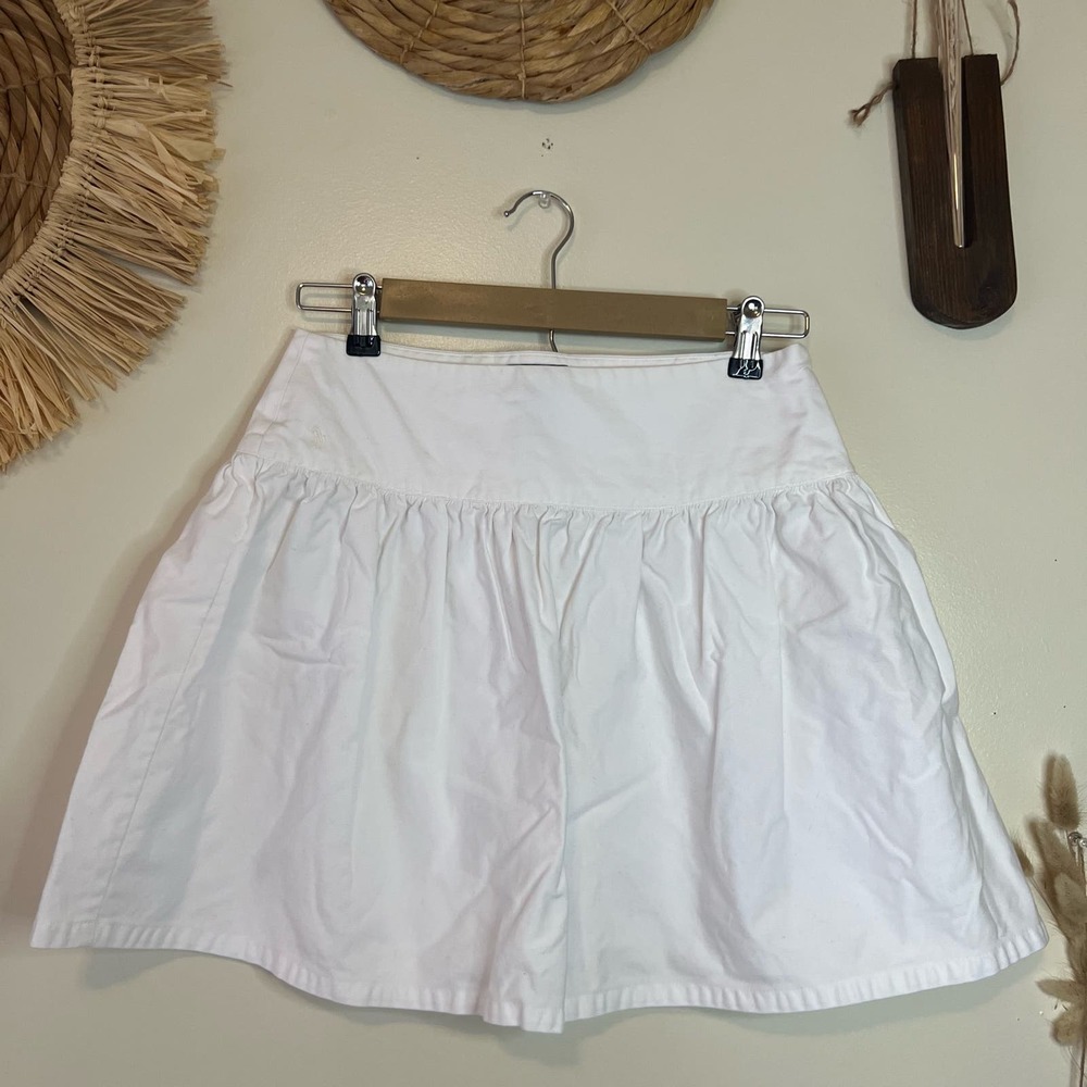 Ralph Lauren Y2K White Mini Tennis Skirt size 16/ XL